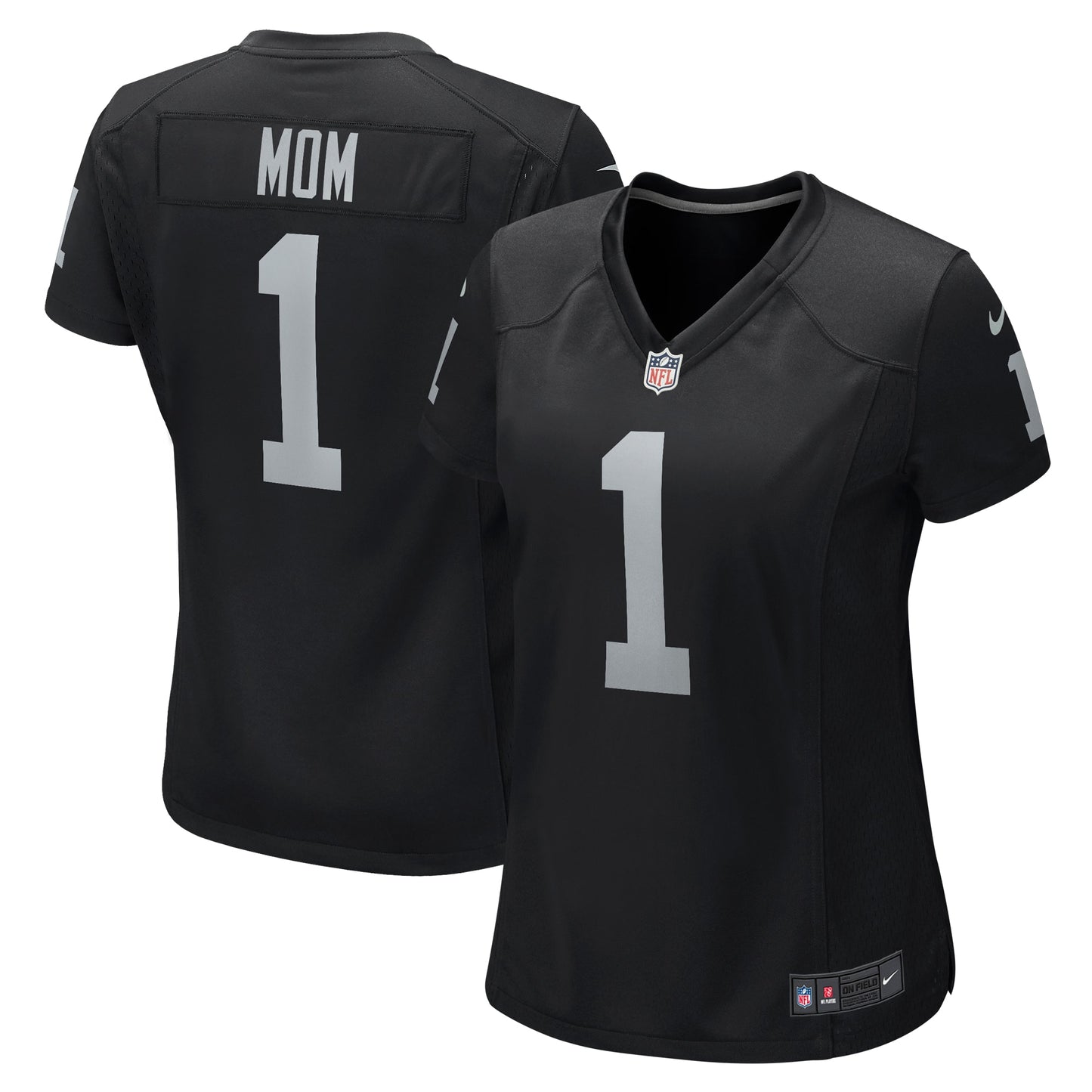 Number 1 Mom Las Vegas Raiders Nike Women's Game Jersey - Black