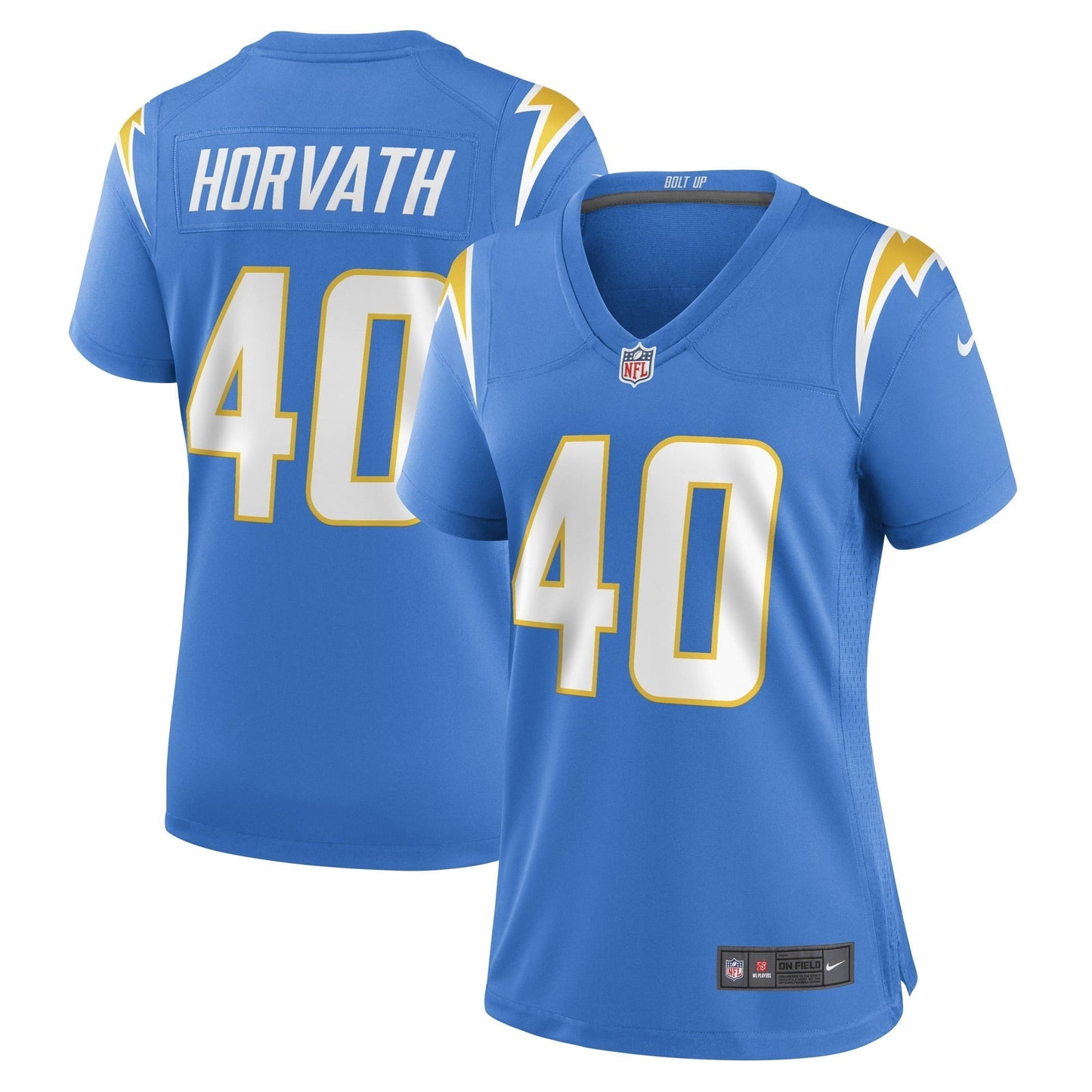 Women's Nike Zander Horvath Powder Blue Los Angeles Chargers Game Player Jersey