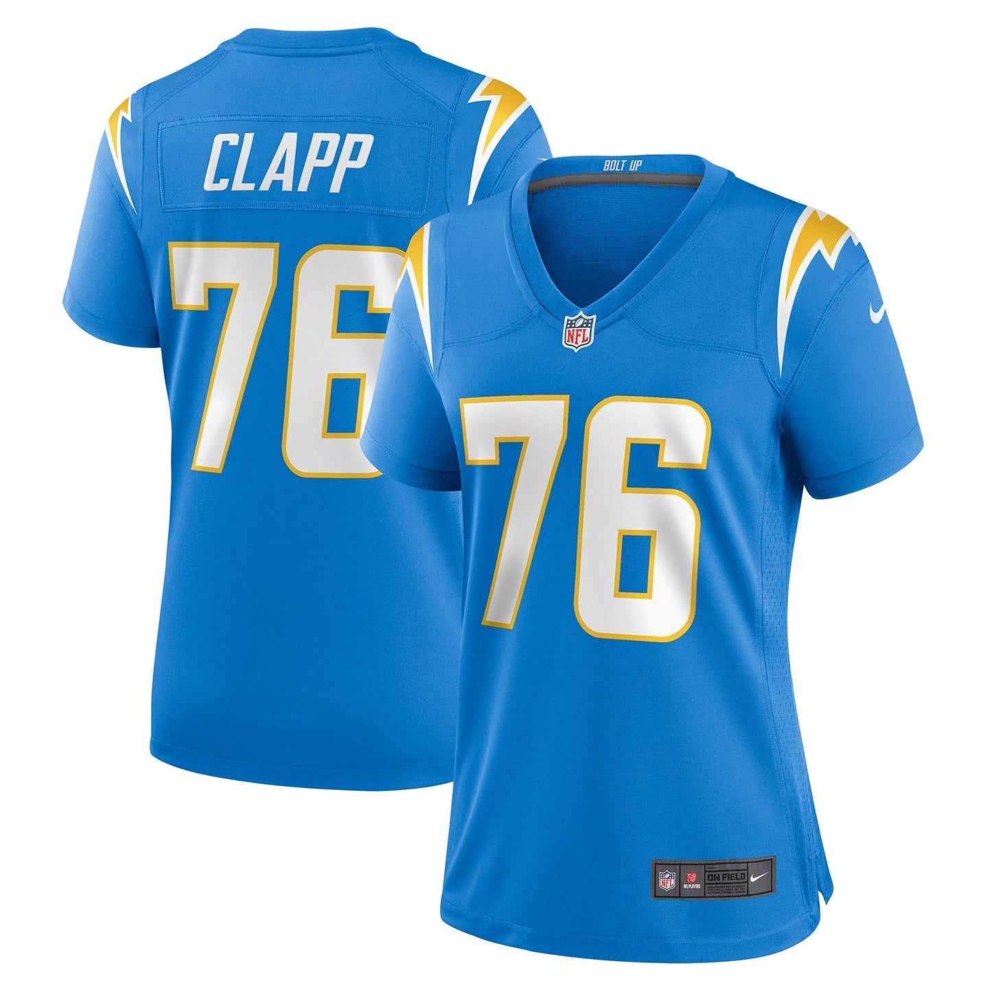 Women's Nike Will Clapp Powder Blue Los Angeles Chargers Game Jersey