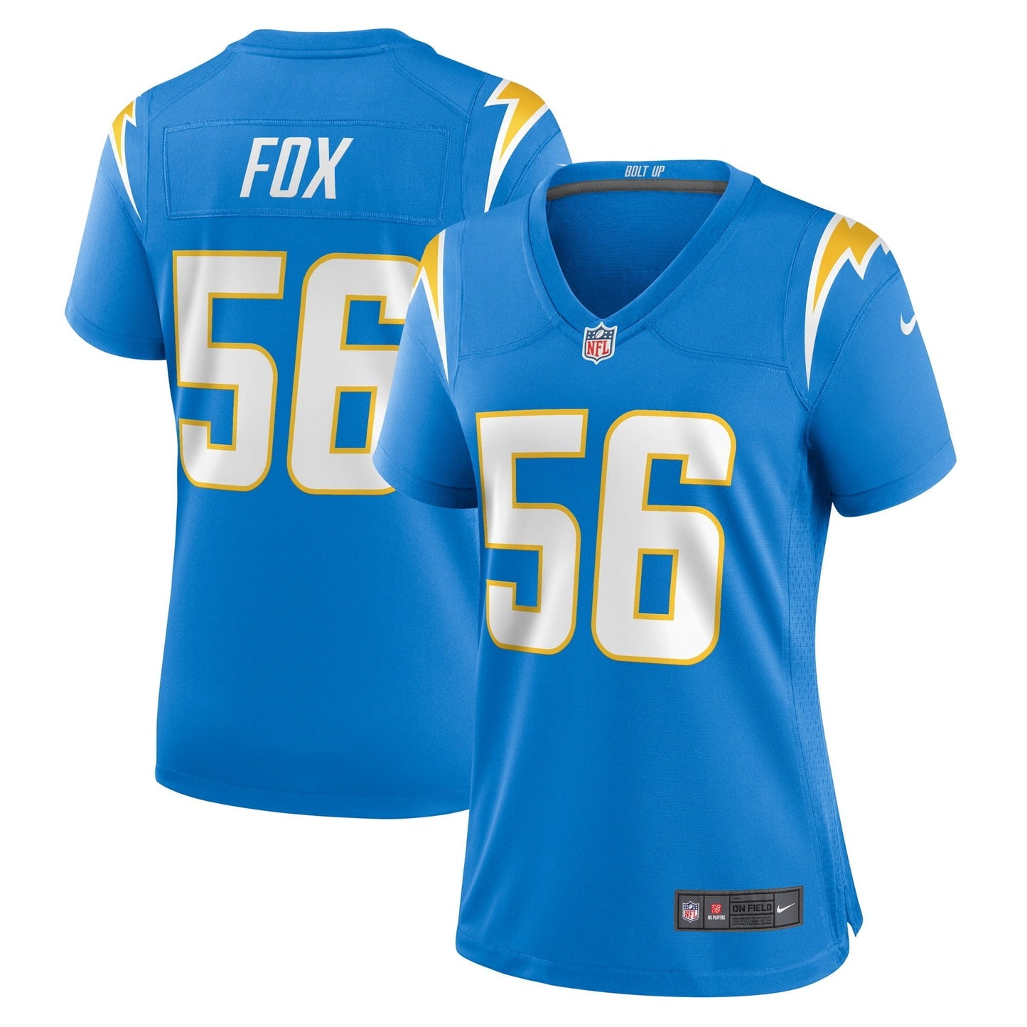 Women's Nike Morgan Fox Powder Blue Los Angeles Chargers Player Game Jersey