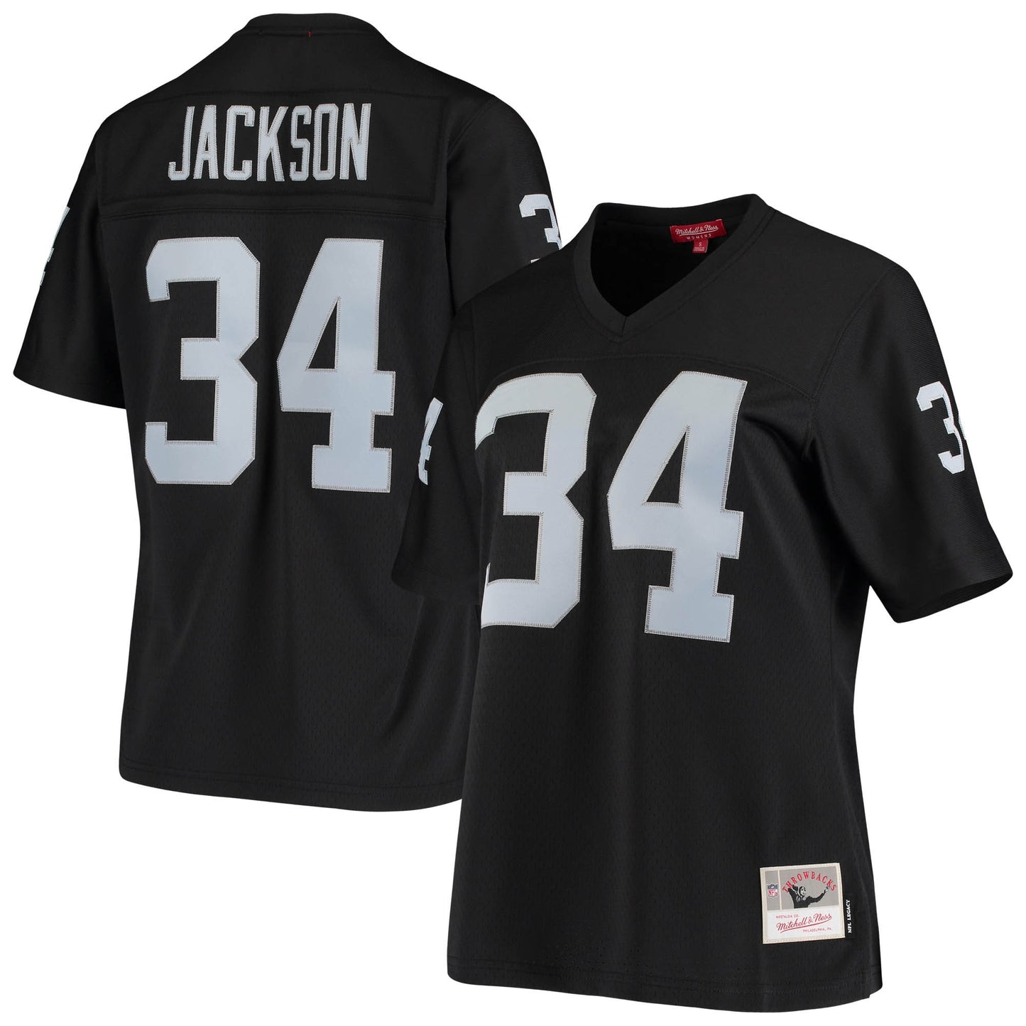 Bo Jackson Las Vegas Raiders Mitchell & Ness Women's 1988 Legacy Replica Jersey - Black