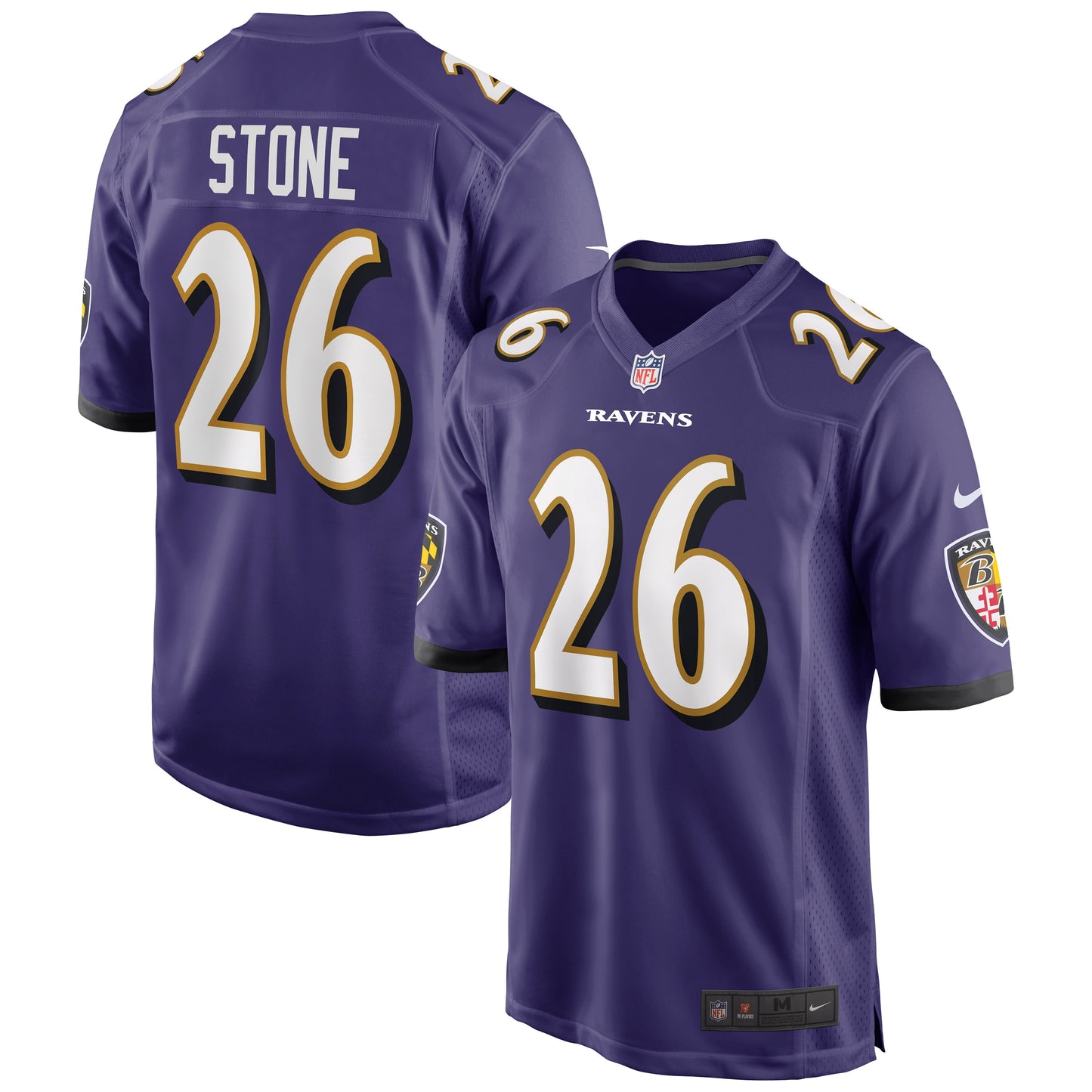 Geno Stone Baltimore Ravens Nike Game Jersey - Purple