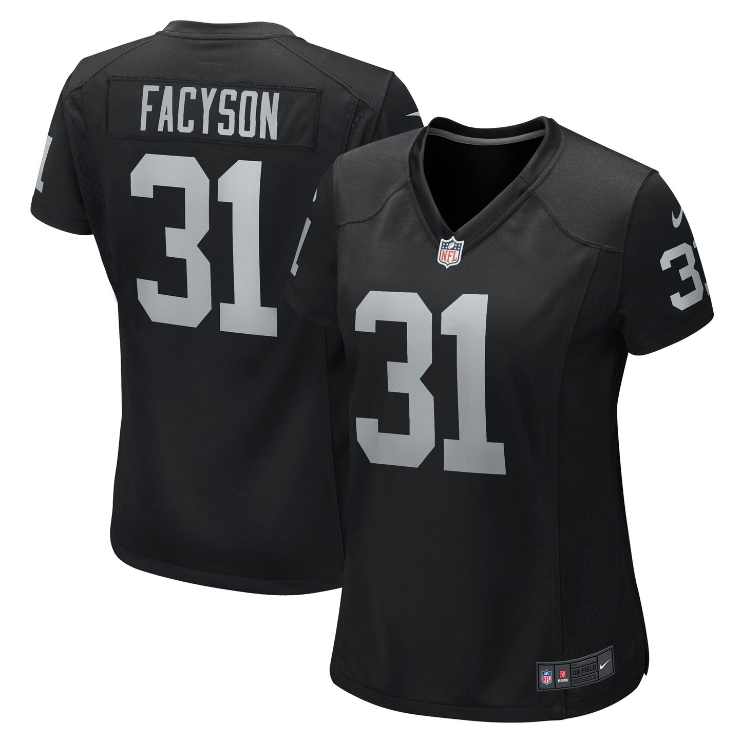 Brandon Facyson Las Vegas Raiders Nike Women's Team Game Jersey -  Black