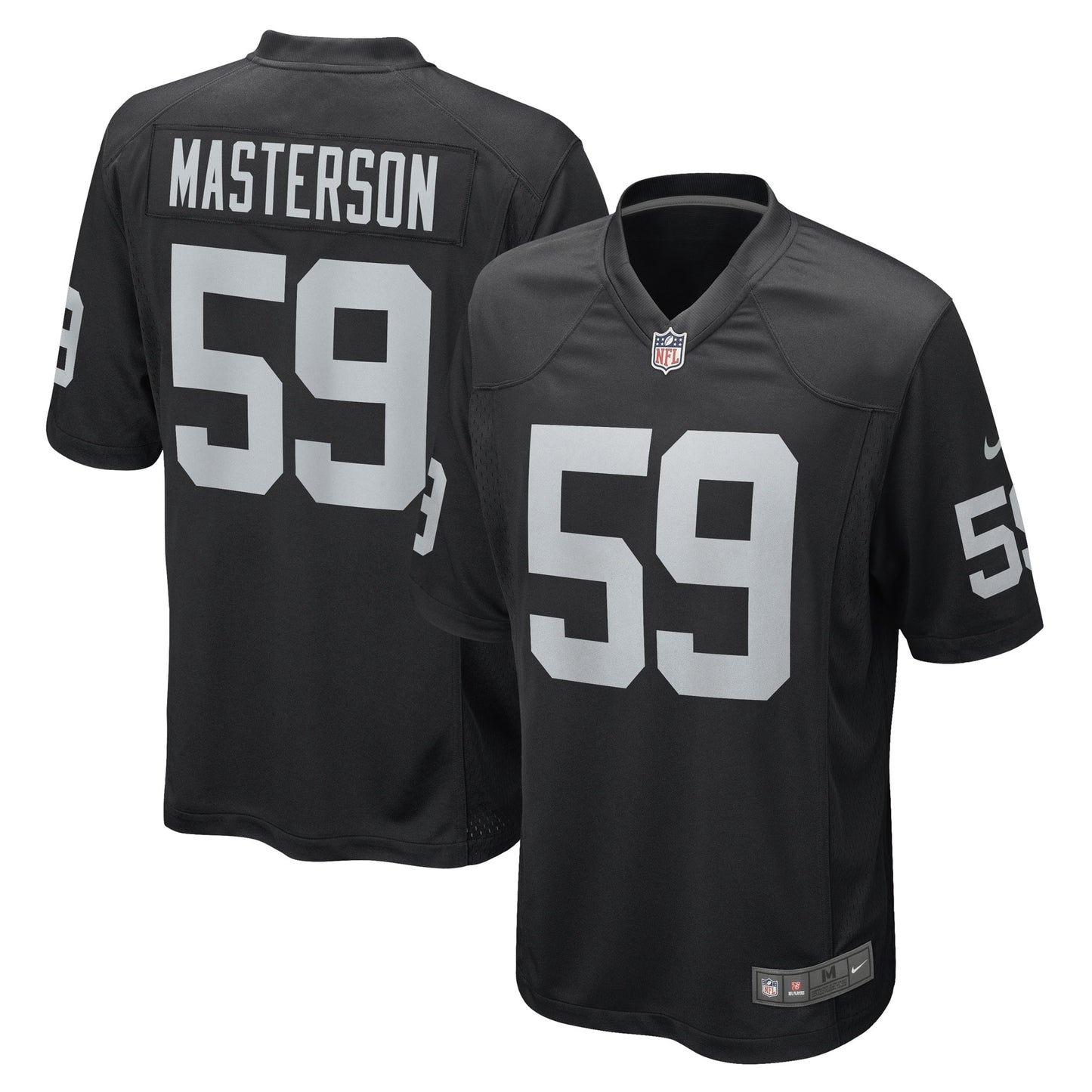 Luke Masterson Las Vegas Raiders Nike Game Player Jersey - Black