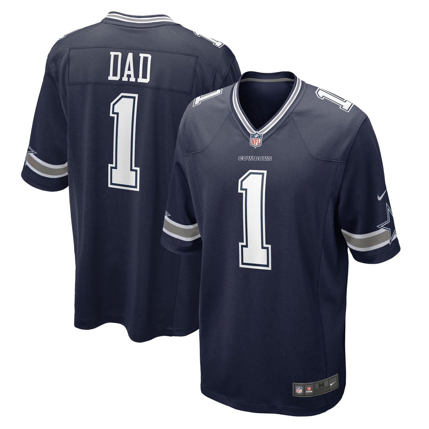 Number 1 Dad Dallas Cowboys Nike Game Jersey - Navy