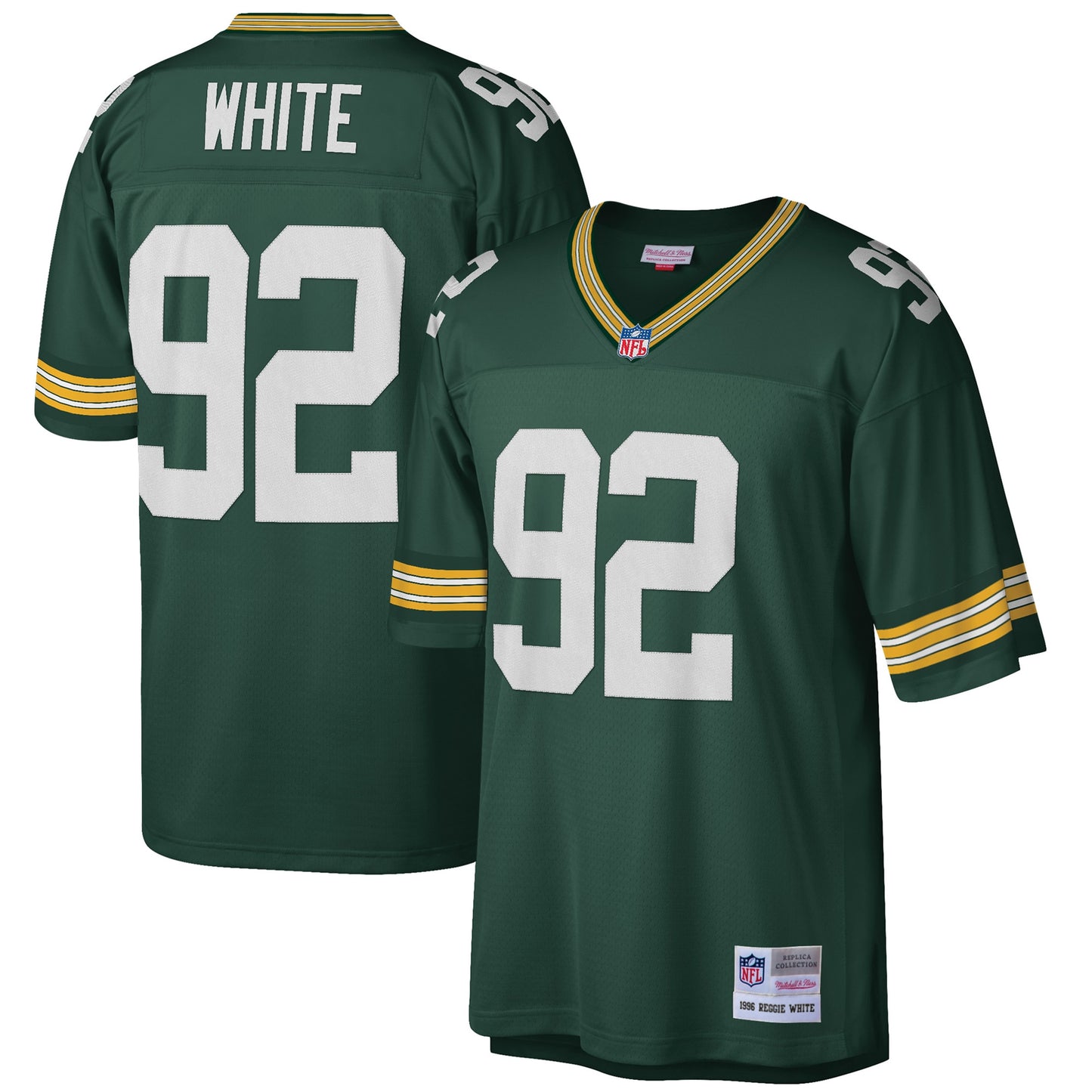 Reggie White Green Bay Packers Mitchell & Ness Big & Tall 1996 Retired Player Replica Jersey - Green